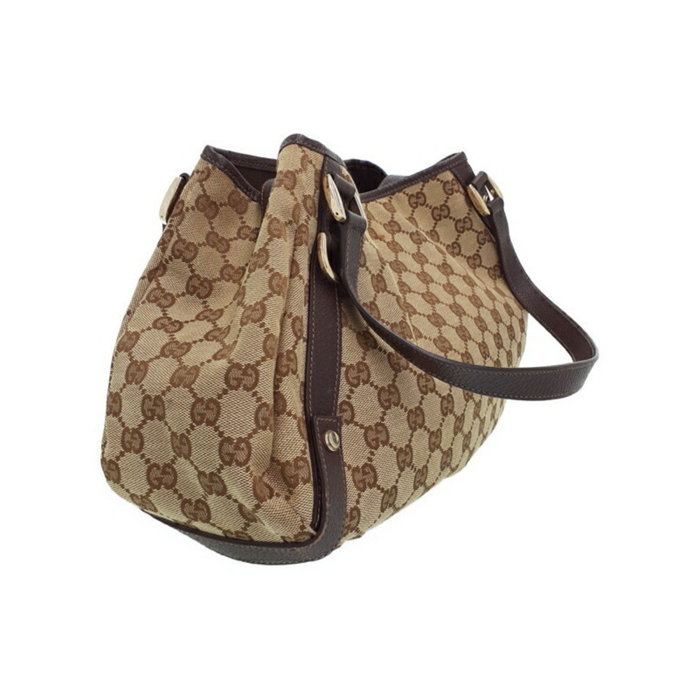 Gucci Shoulder Bag Abbey Line Tote Canvas GG